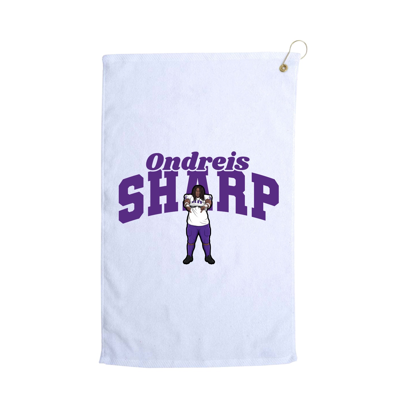 Golf Towel — Signature Arch in White