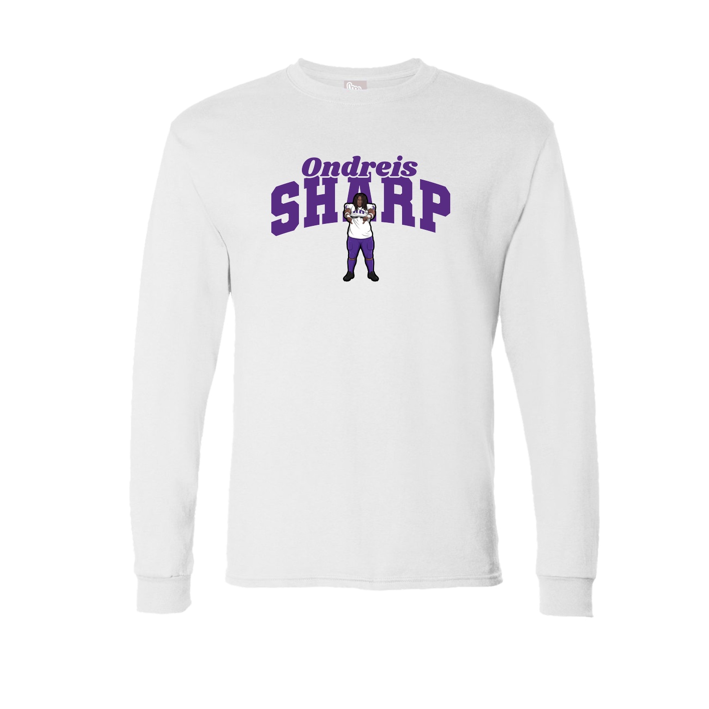 Long Sleeve Tee — Signature Arch in White