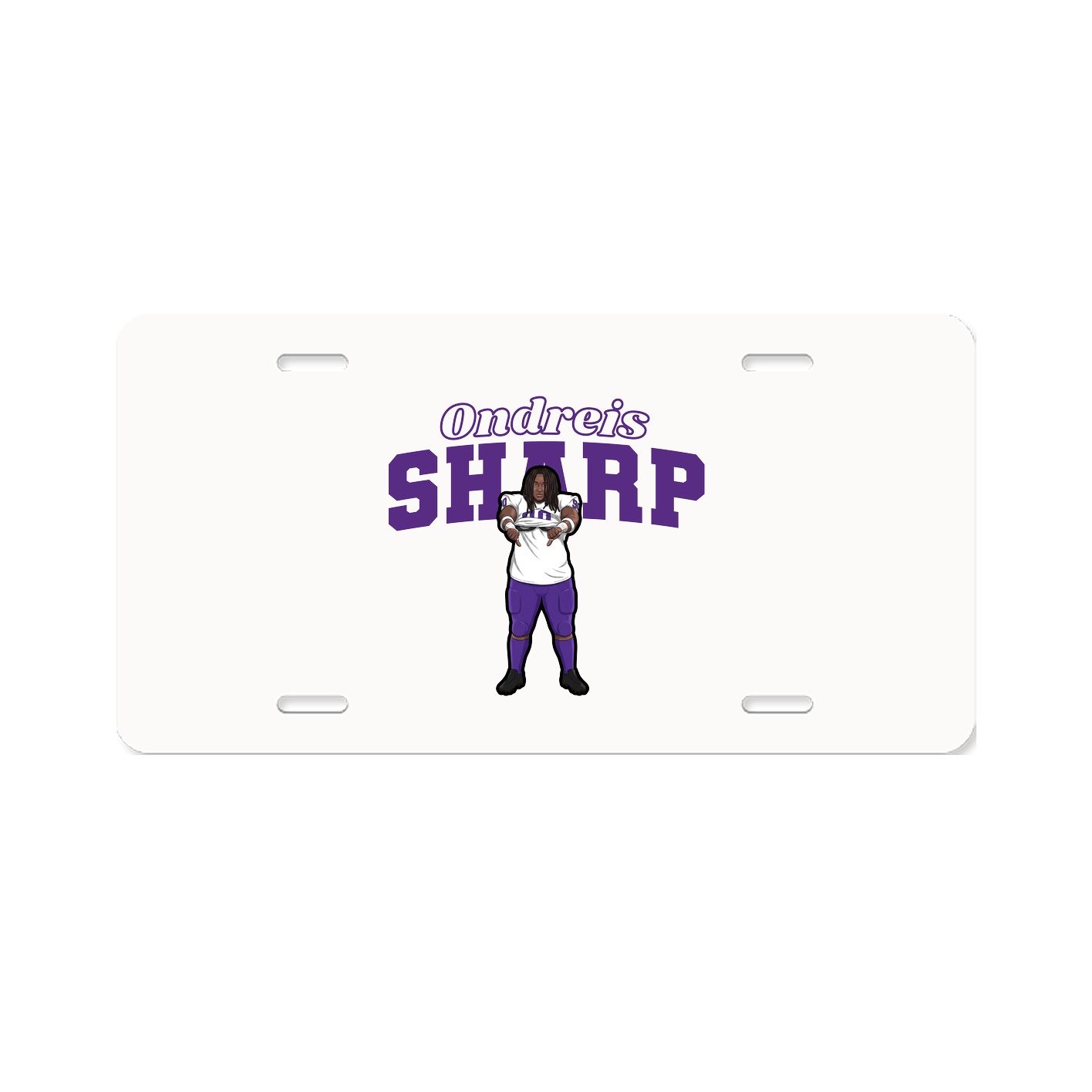 License Plate — Name Arch in Classic