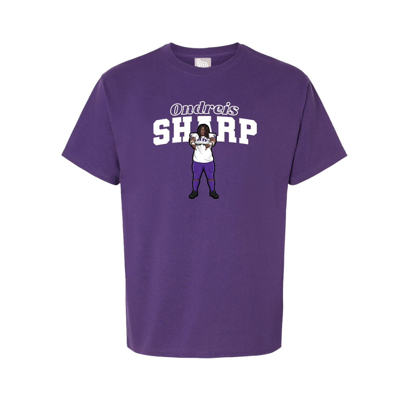 Youth Tee — Name Arch in Purple