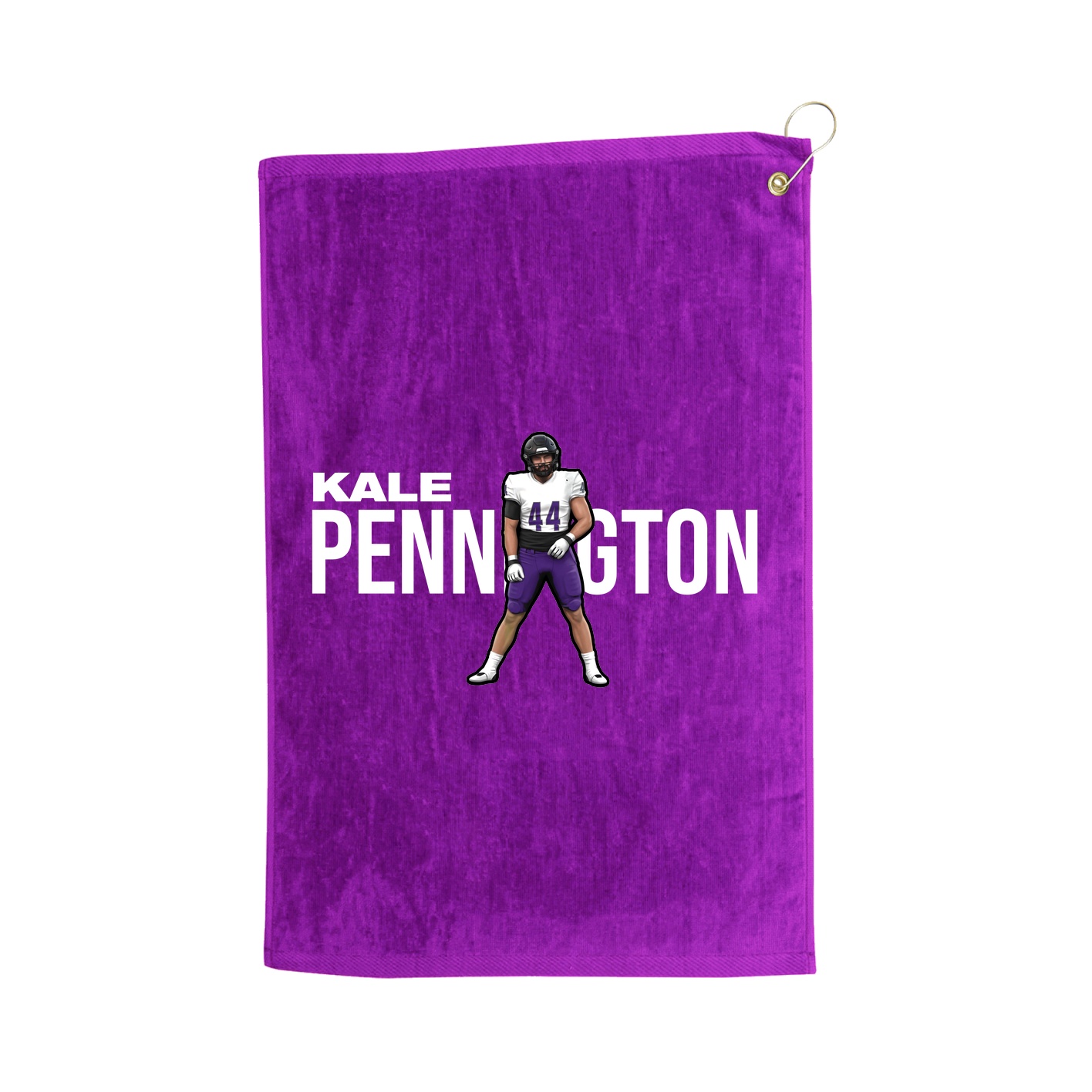 Golf Towel — Player Name in Purple