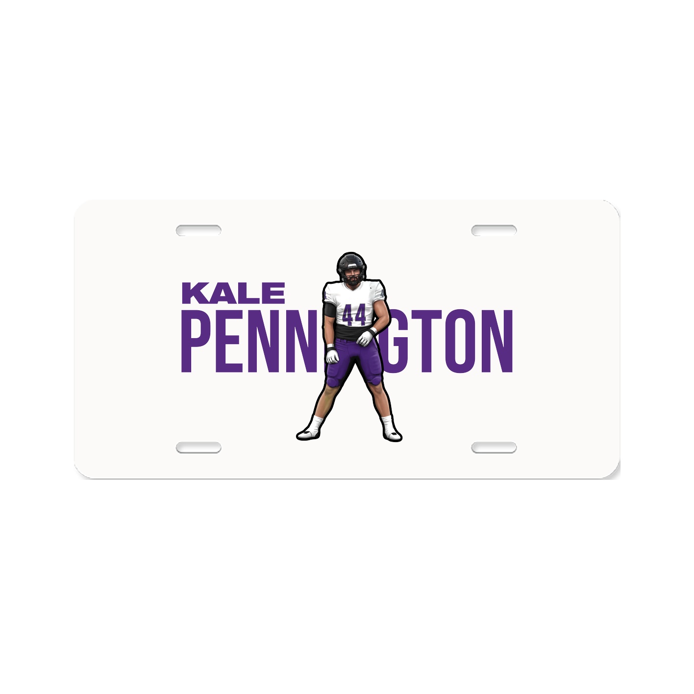 License Plate — Player Name in Classic