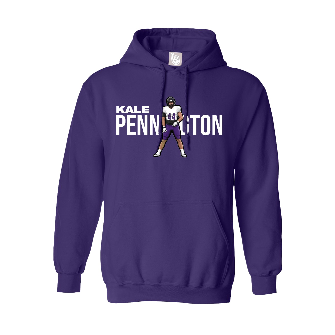 Hoodie — Player Name in Purple