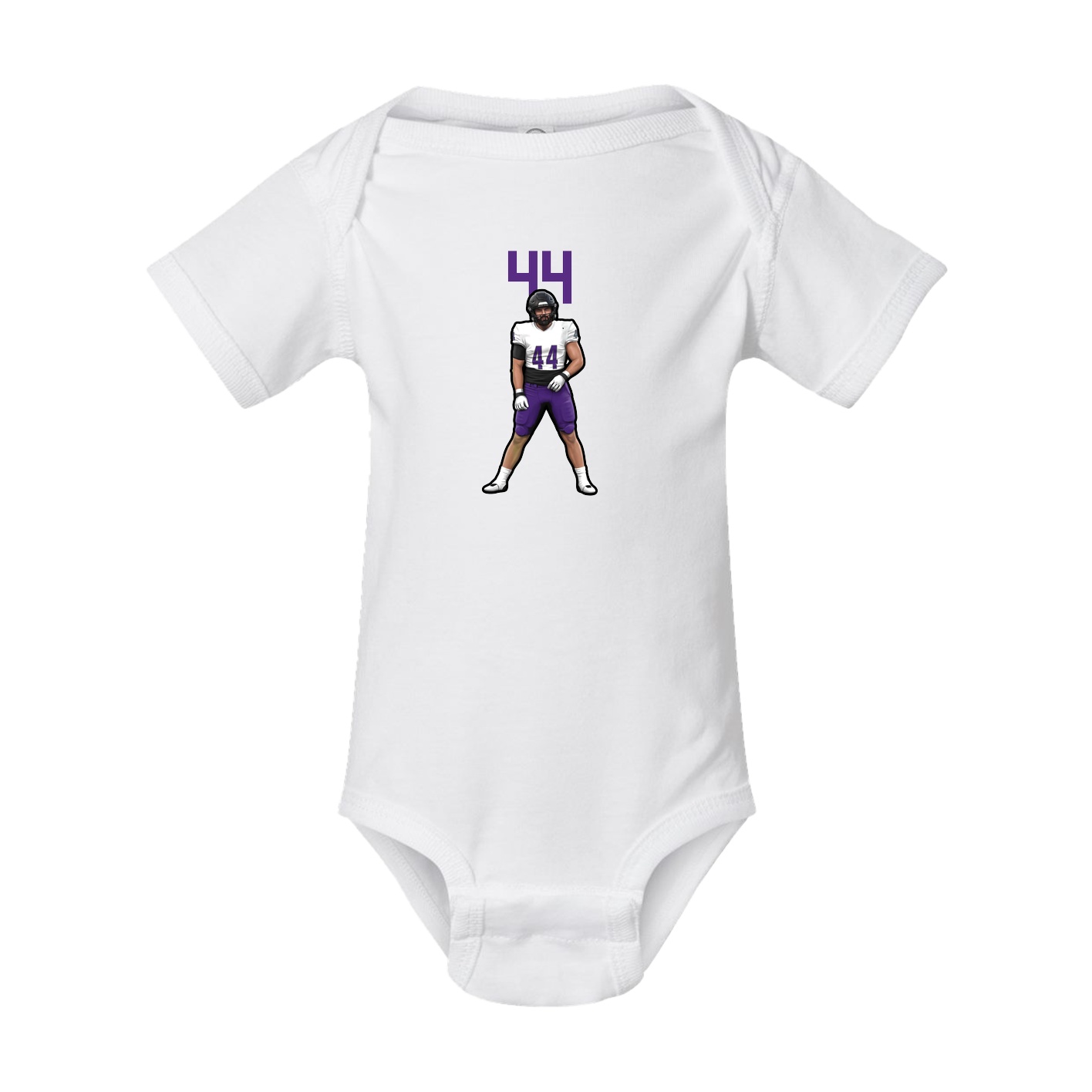 Baby Onesie — Number Top in White