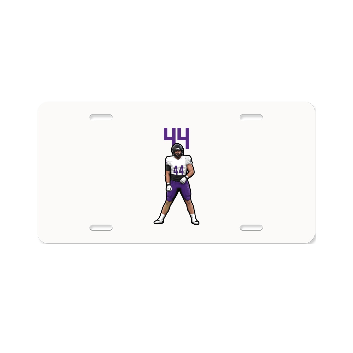 License Plate — Number Top in Classic