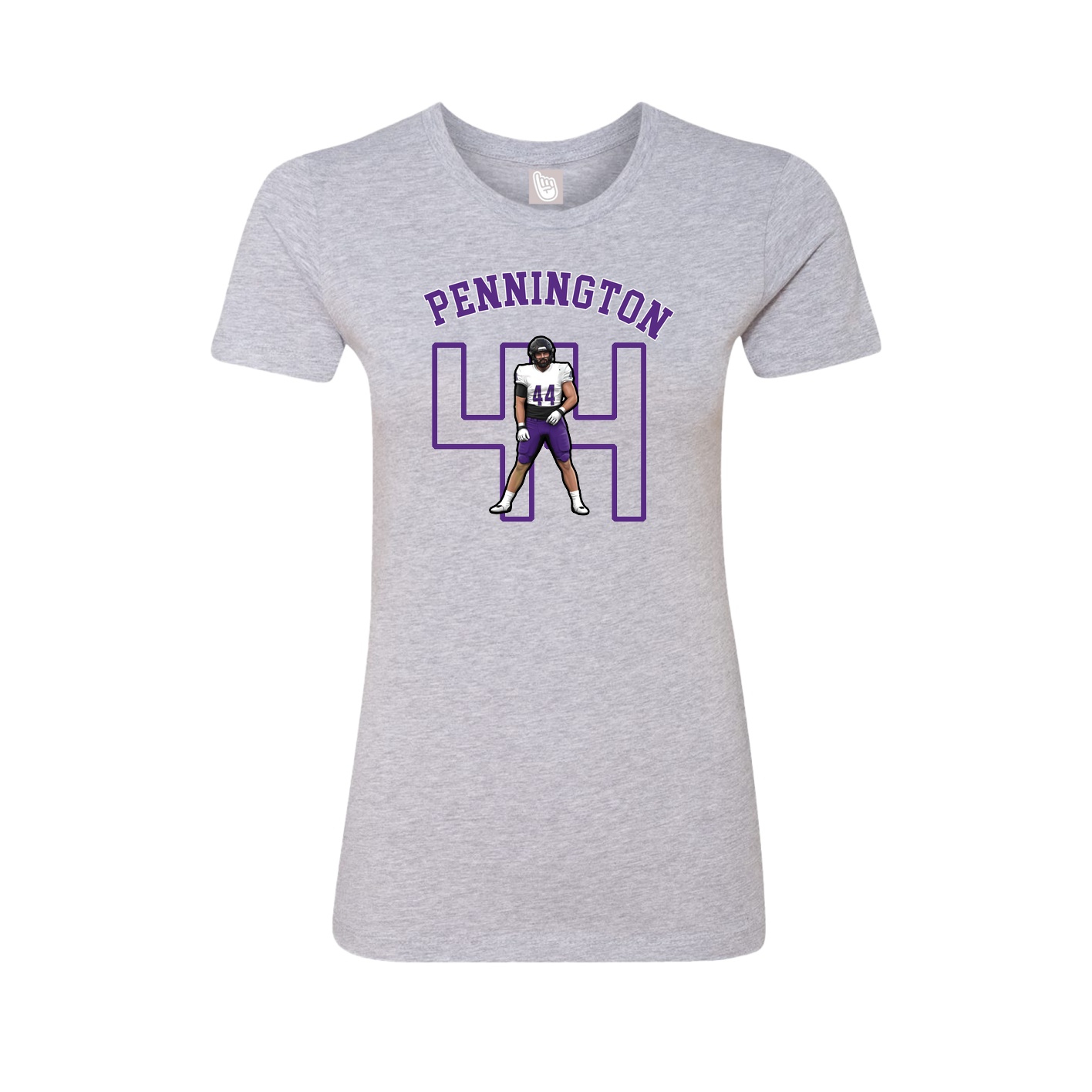 Fitted Women's Tee — Shirsey Arch in Grey