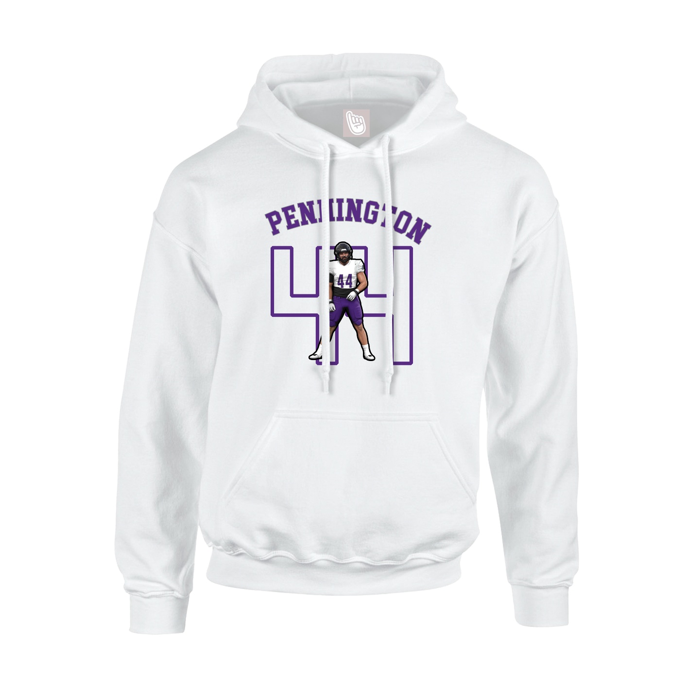 Hoodie — Shirsey Arch in White