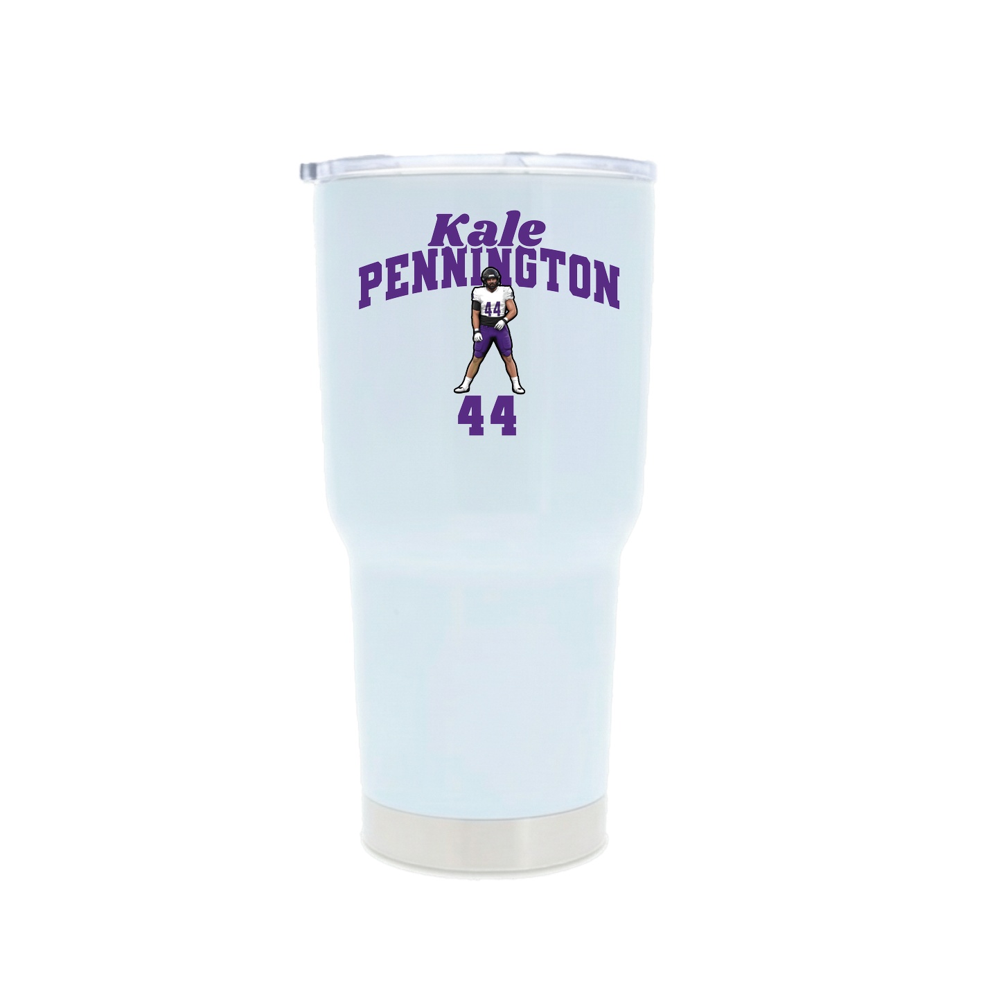 30oz Stainless Steel Tumbler — Signature Arch in White
