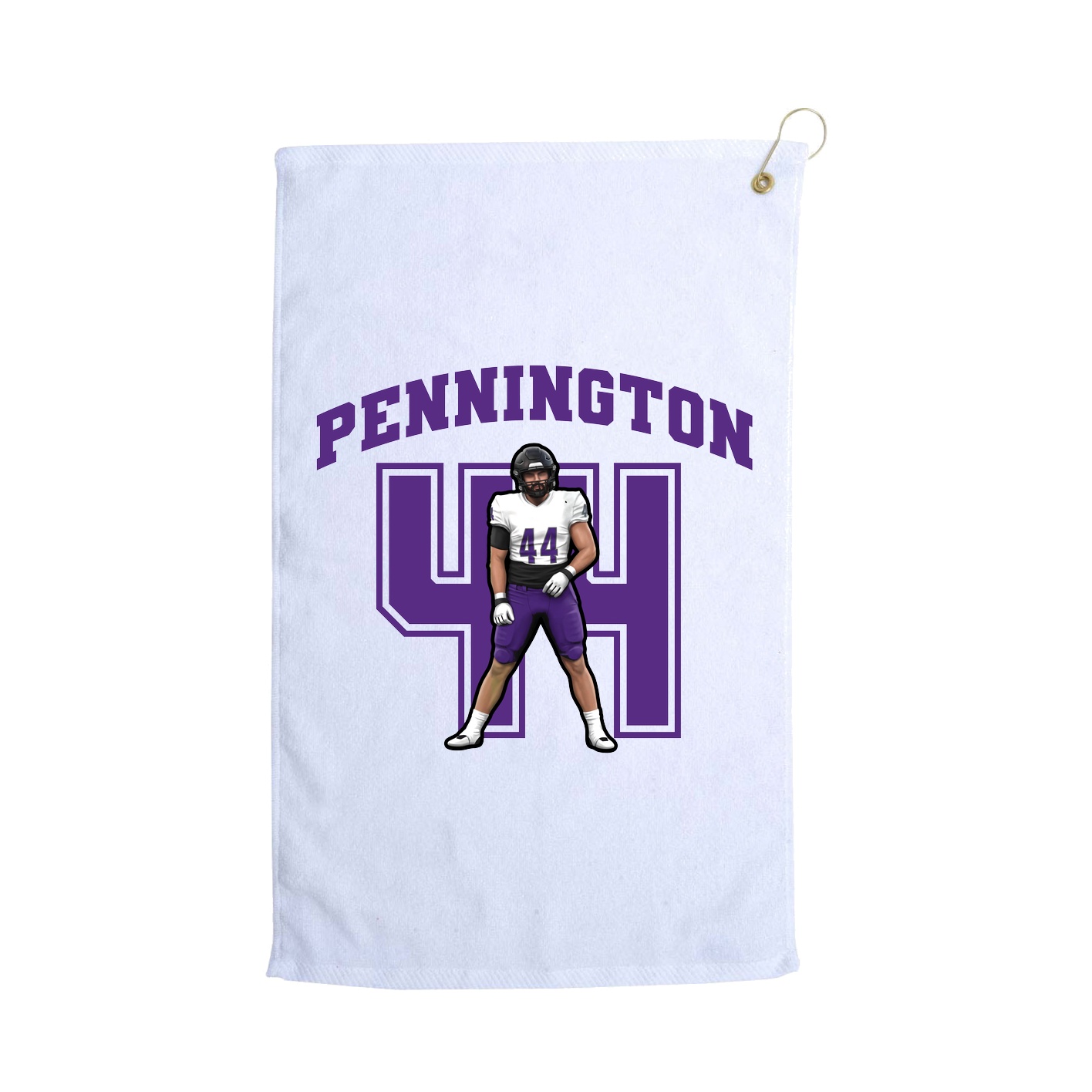 Golf Towel — Number in White