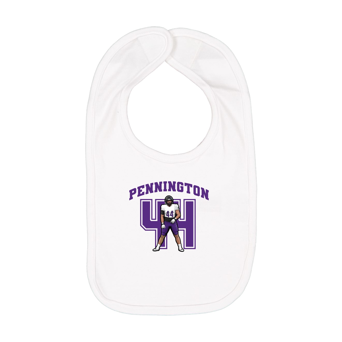 Infant Bib — Number in White