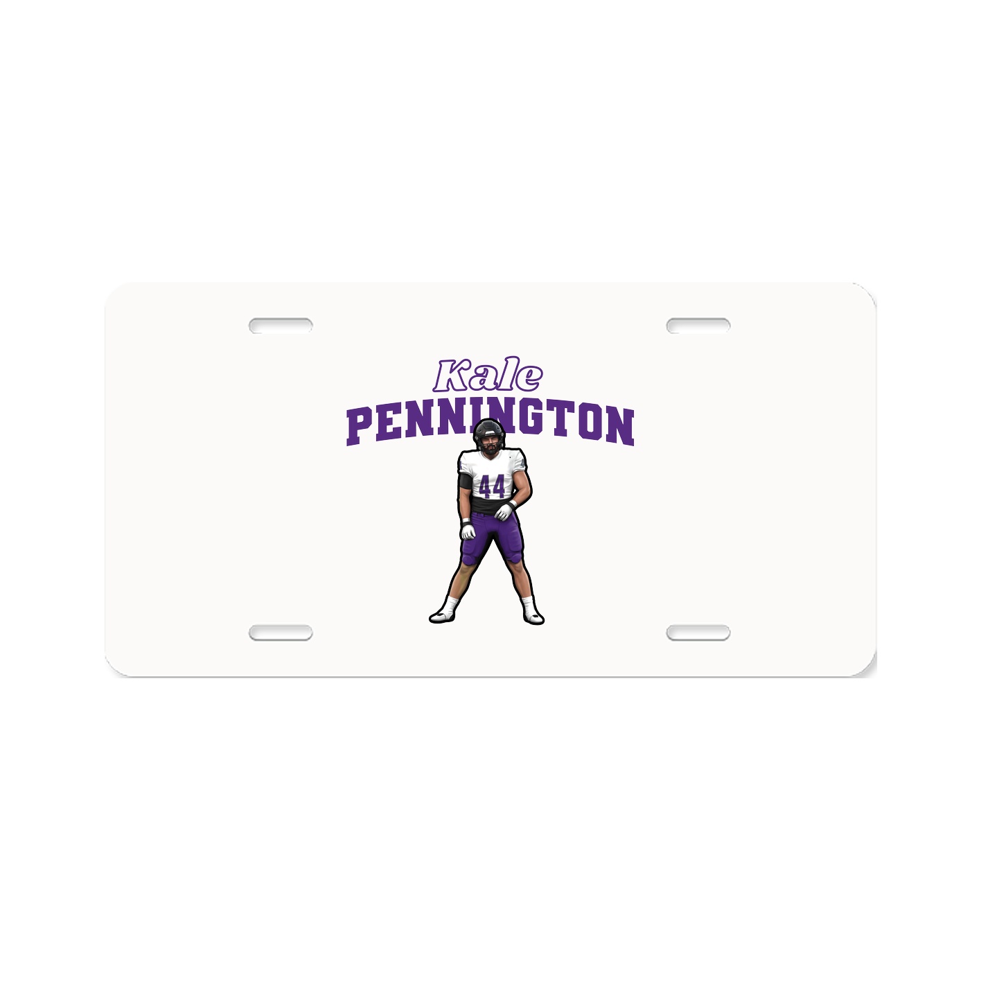 License Plate — Name Arch in Classic