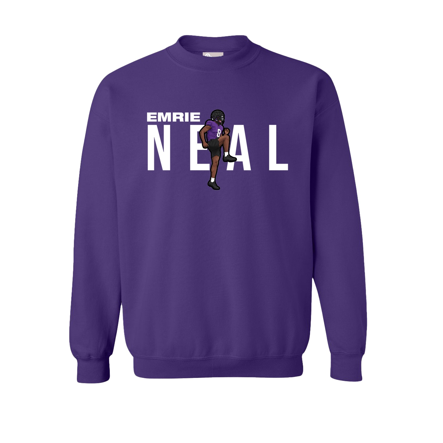 Fleece Crew — Player Name in Purple