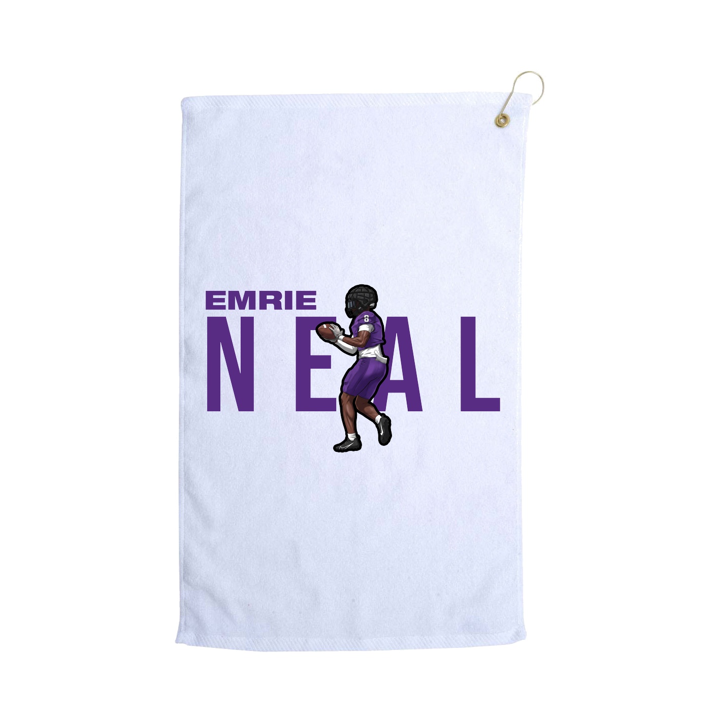 Golf Towel — Player Name in White