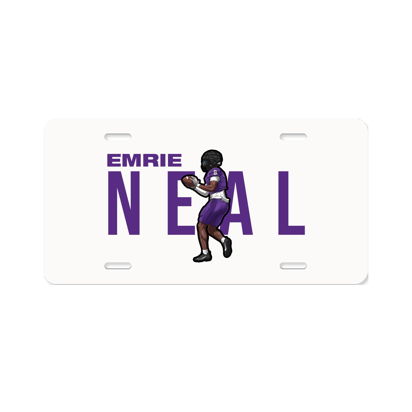 License Plate — Player Name in Classic