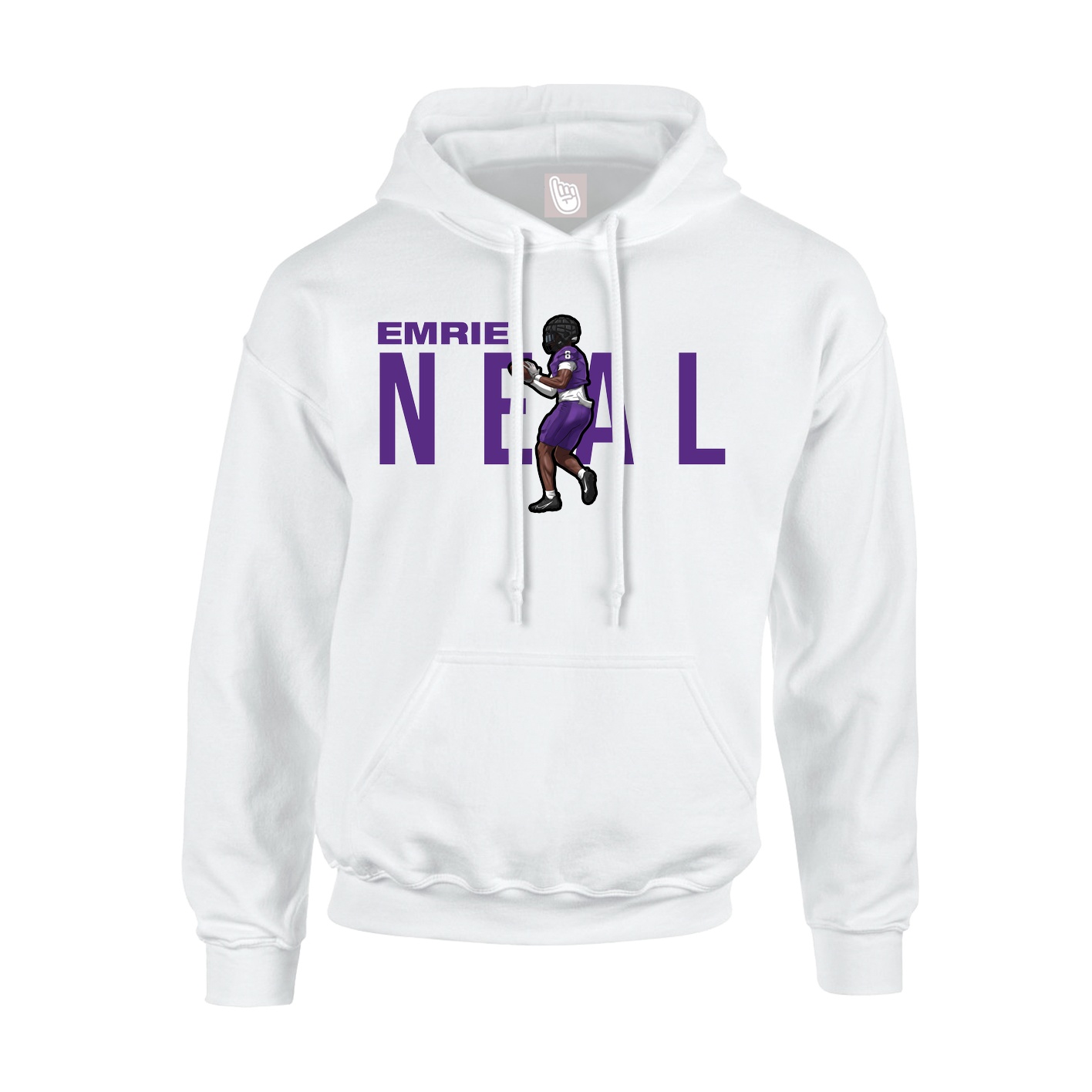 Hoodie — Player Name in White
