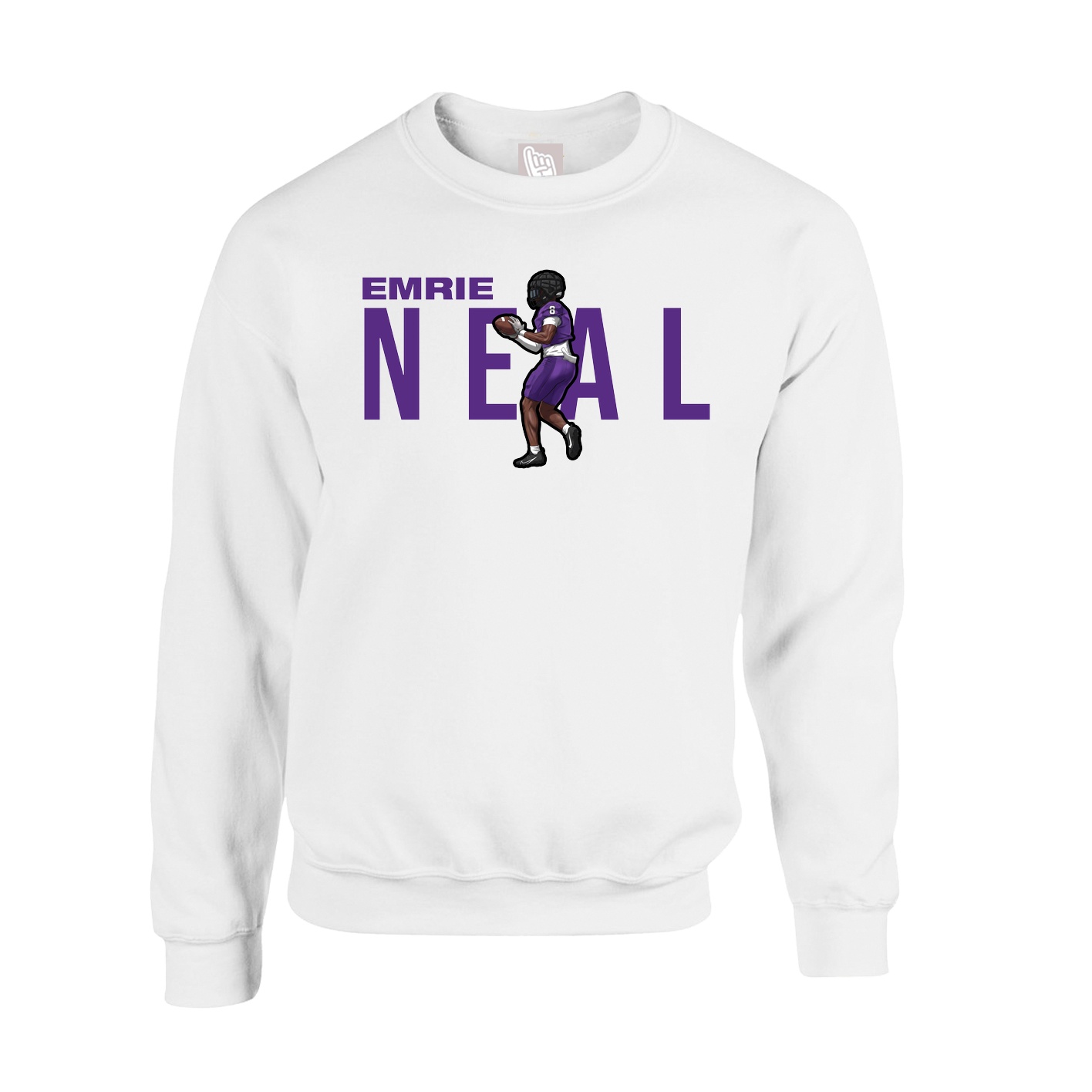 Fleece Crew — Player Name in White