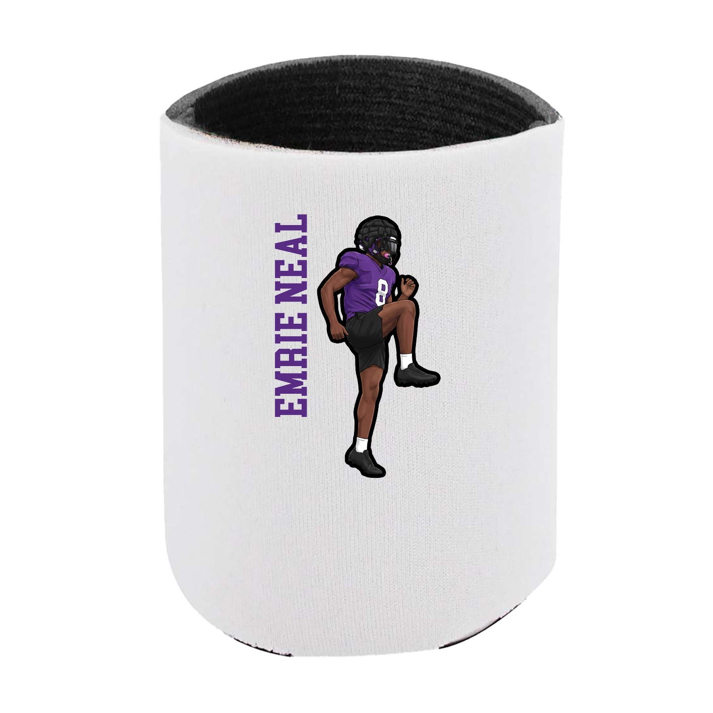 Can Holder — Name Vertical in White