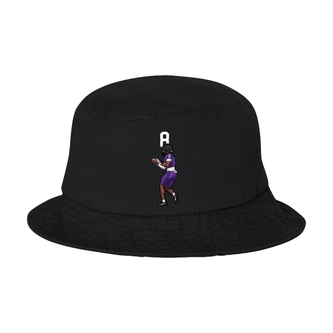 Bucket Cap — Number Top in Black