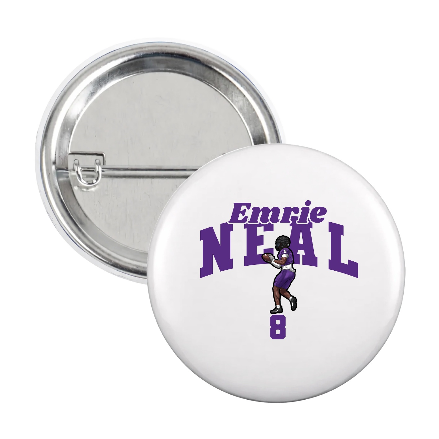 Game Day Button — Signature Arch in White