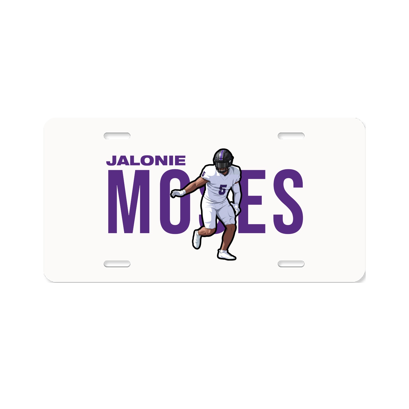 License Plate — Player Name in Classic