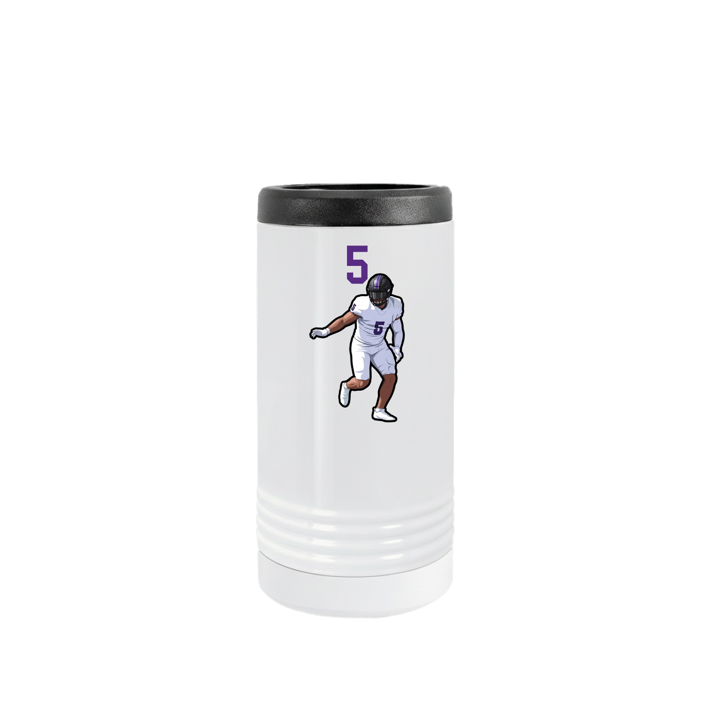 Slim Beverage Holder — Number Top in White