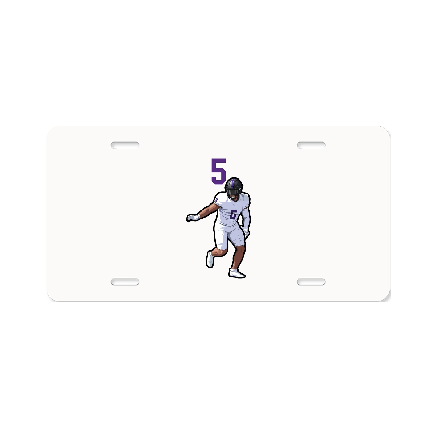 License Plate — Number Top in Classic