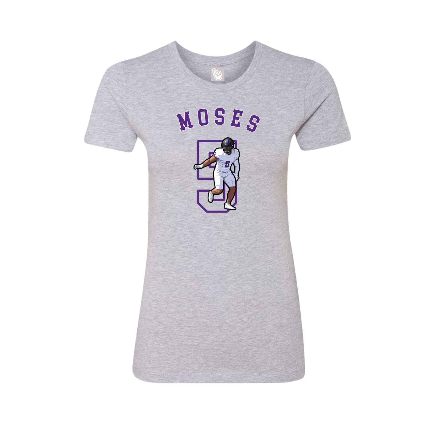 Fitted Women's Tee — Shirsey Arch in Grey
