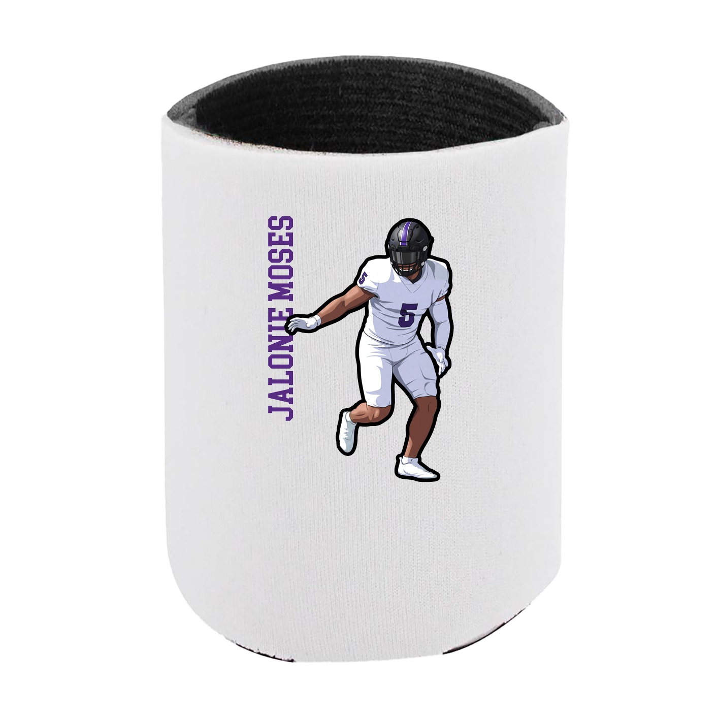 Can Holder — Name Vertical in White