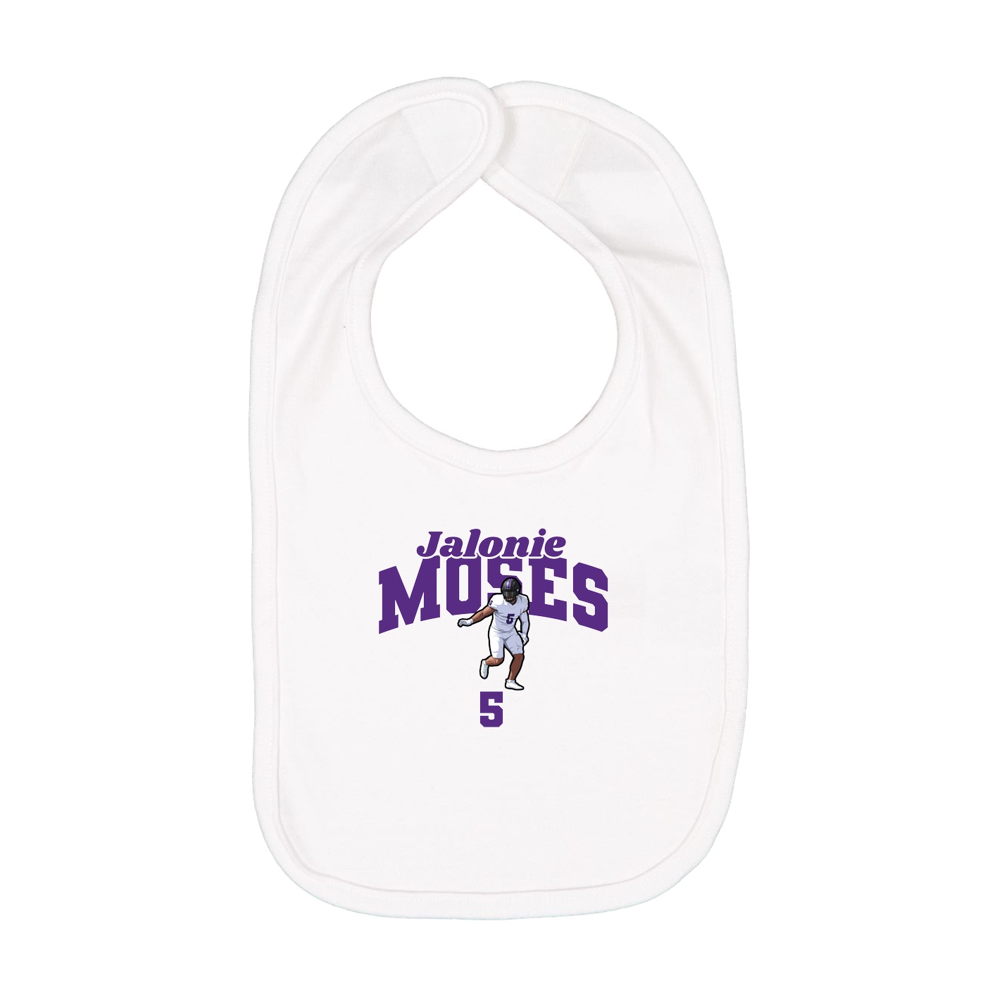 Infant Bib — Signature Arch in White