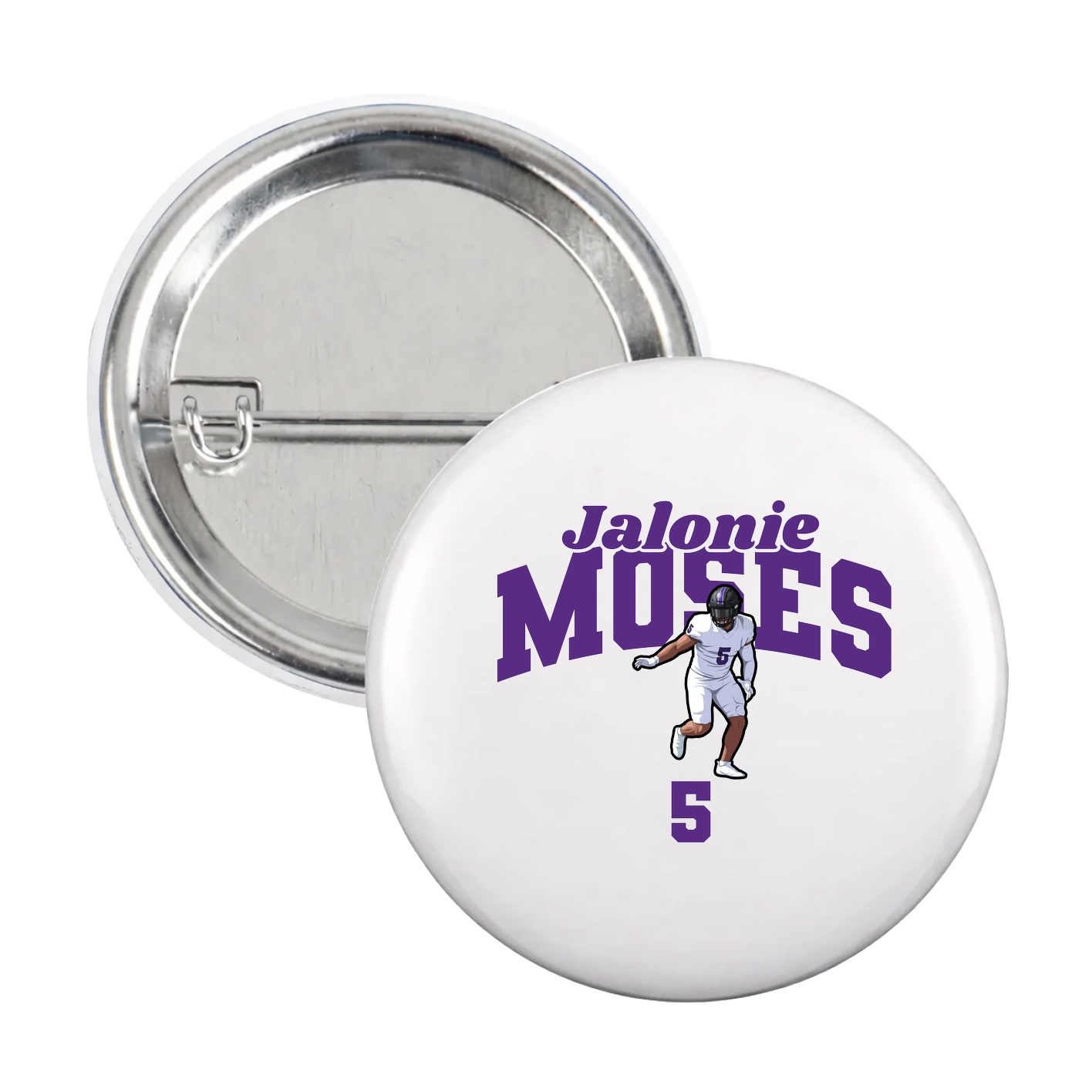 Game Day Button — Signature Arch in White