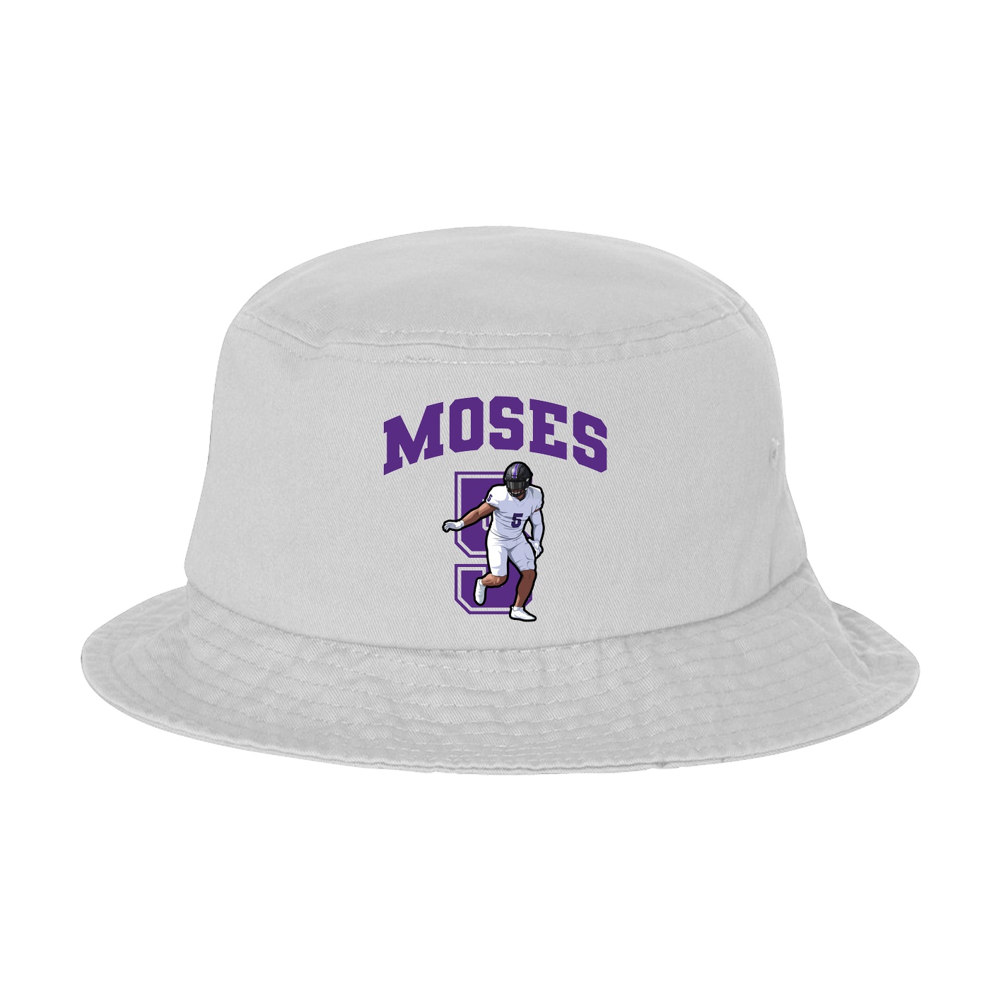 Bucket Cap — Number in White