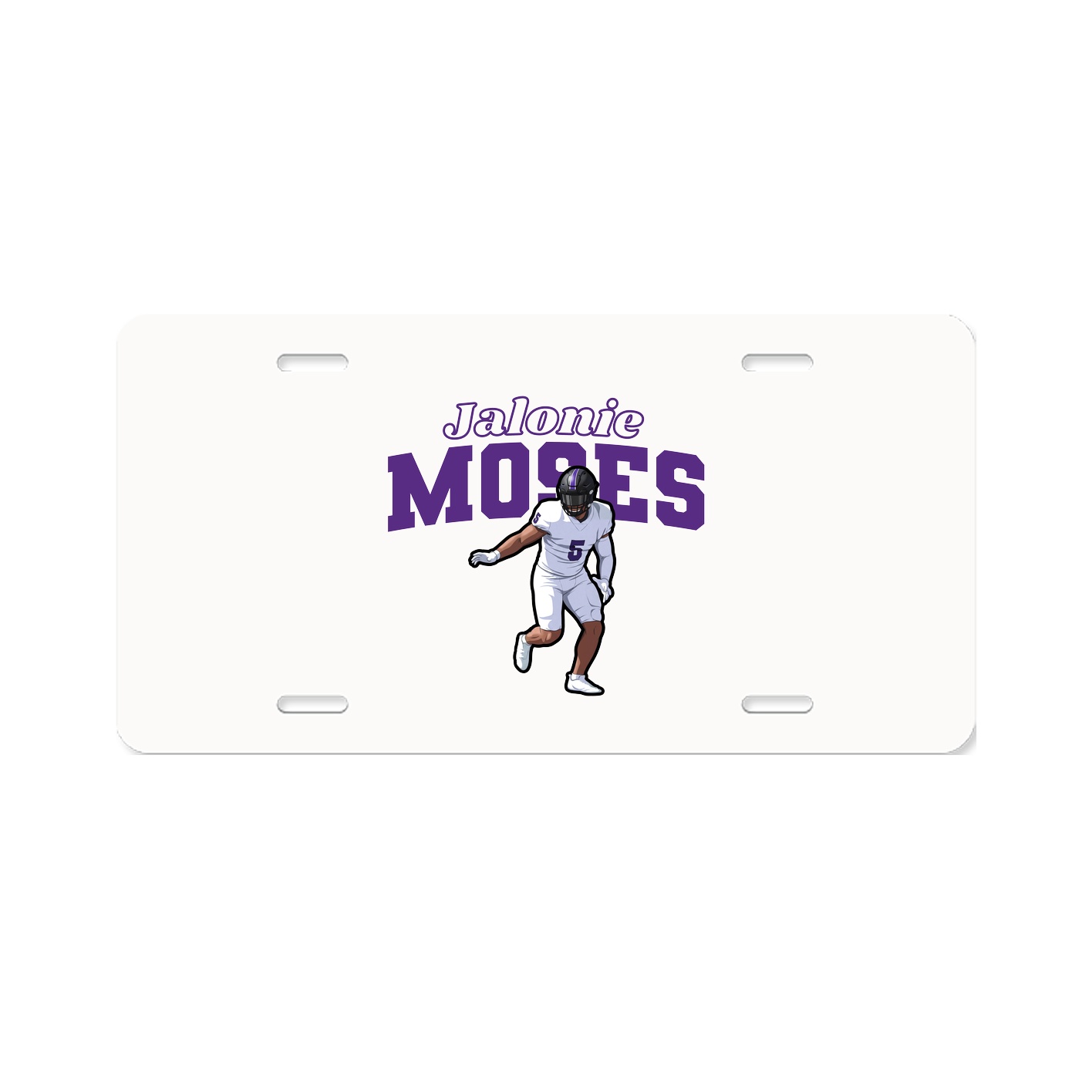 License Plate — Name Arch in Classic