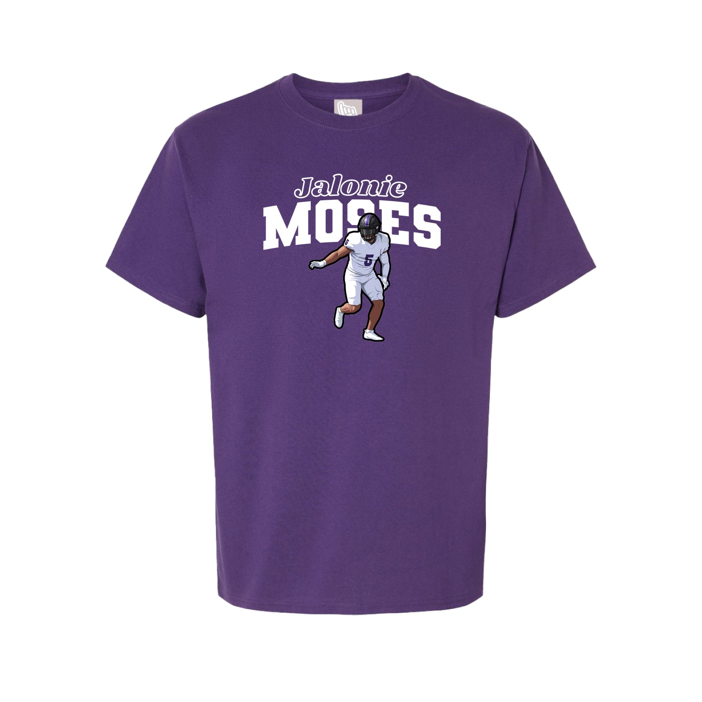 Youth Tee — Name Arch in Purple