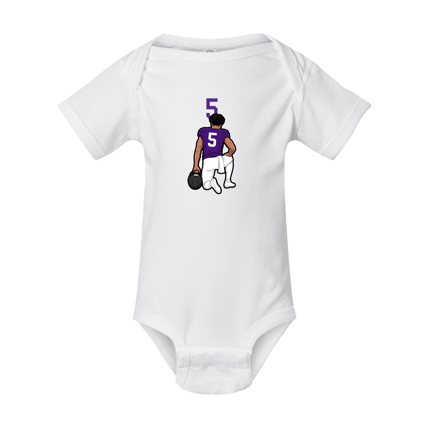 Baby Onesie — Number Top in White