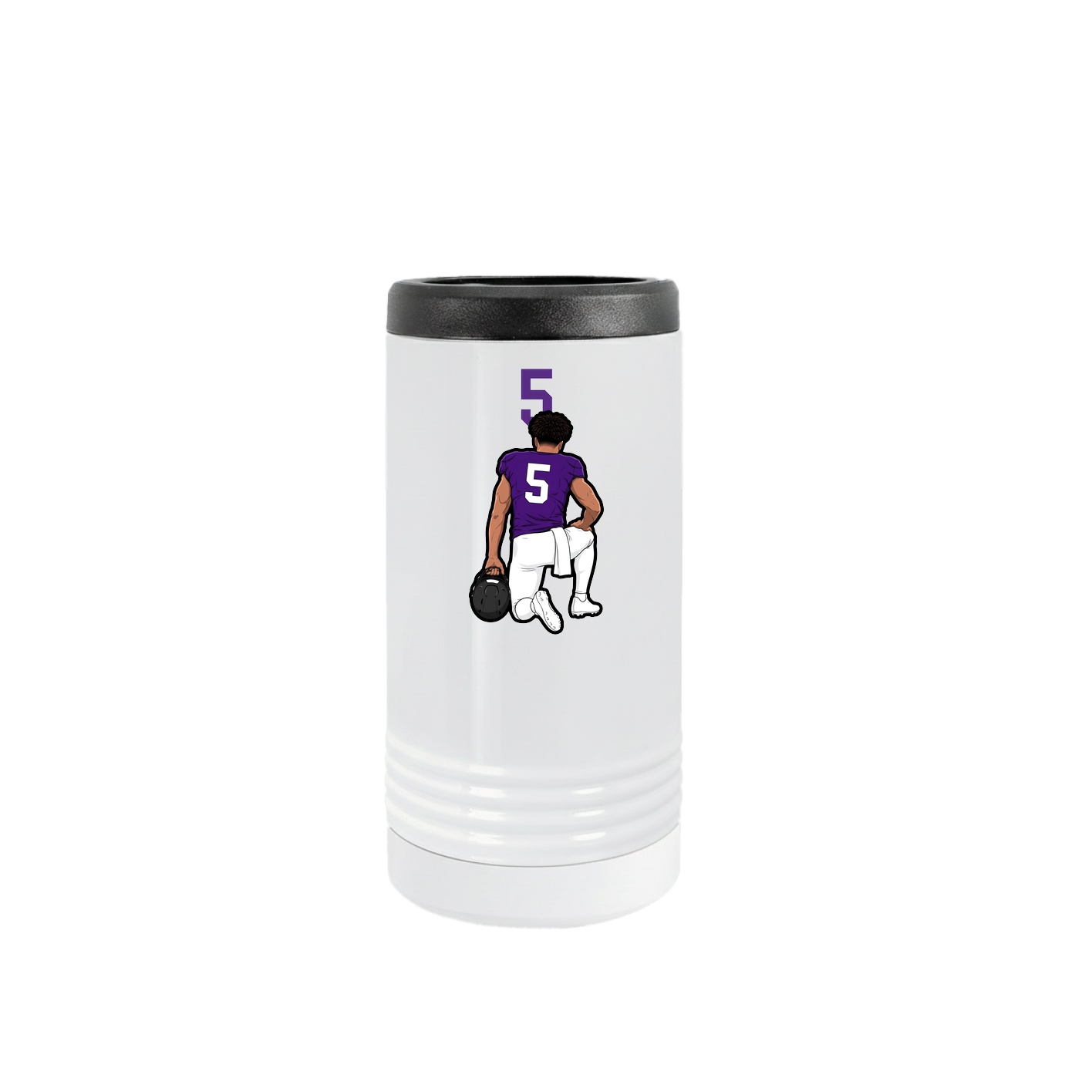 Slim Beverage Holder — Number Top in White