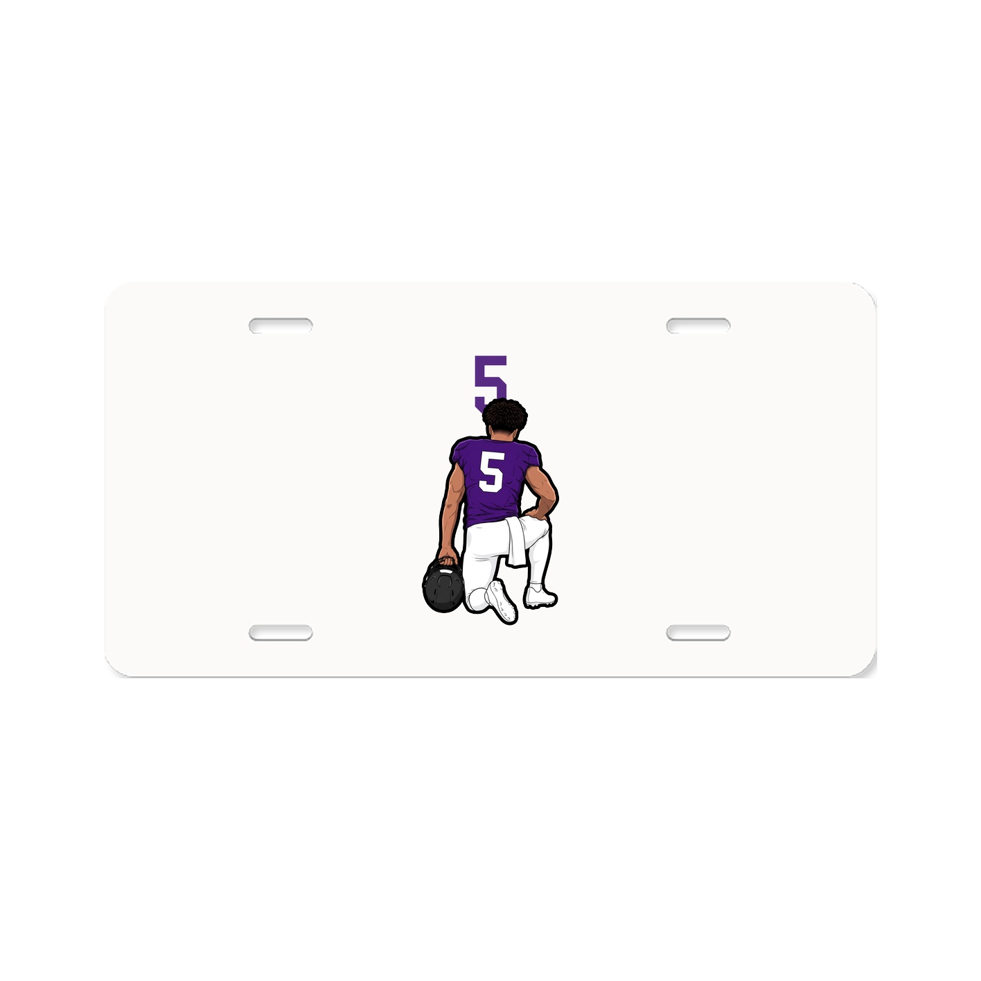 License Plate — Number Top in Classic