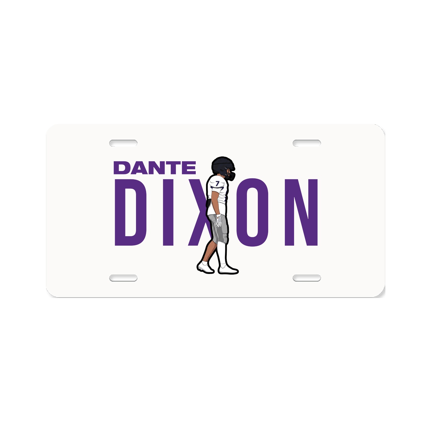 License Plate — Player Name in Classic