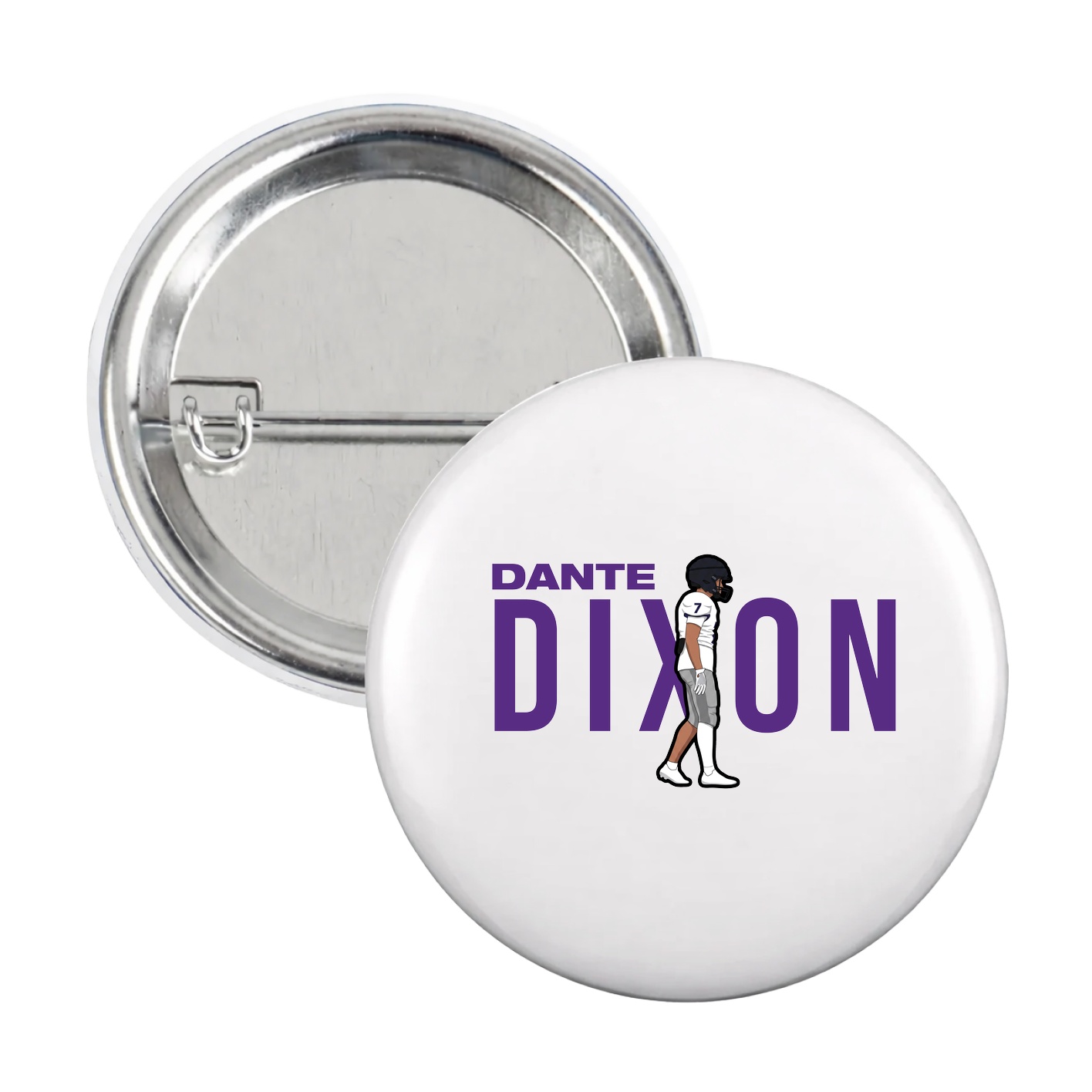 Game Day Button — Player Name in White