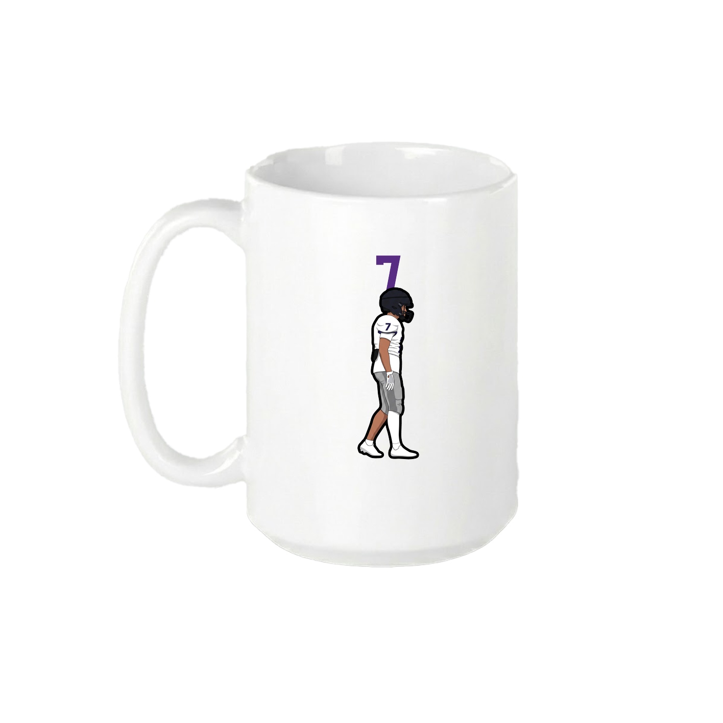 15oz Coffee Mug — Number Top in White