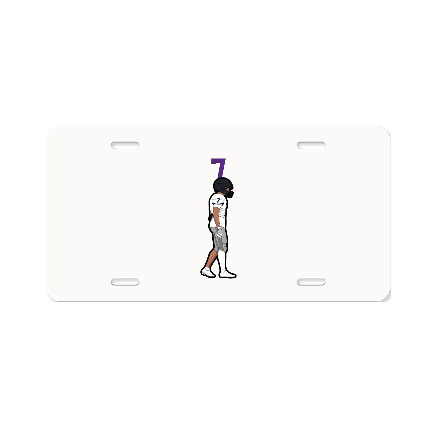 License Plate — Number Top in Classic