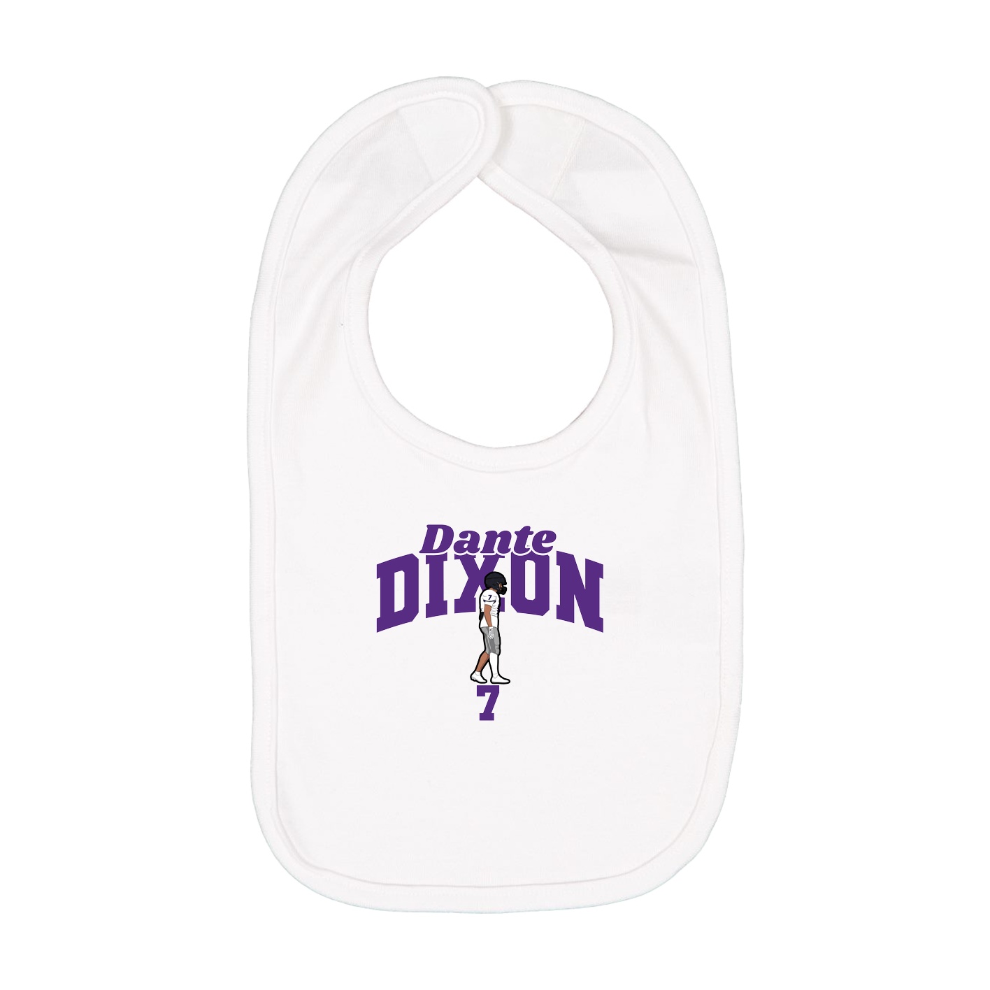 Infant Bib — Signature Arch in White