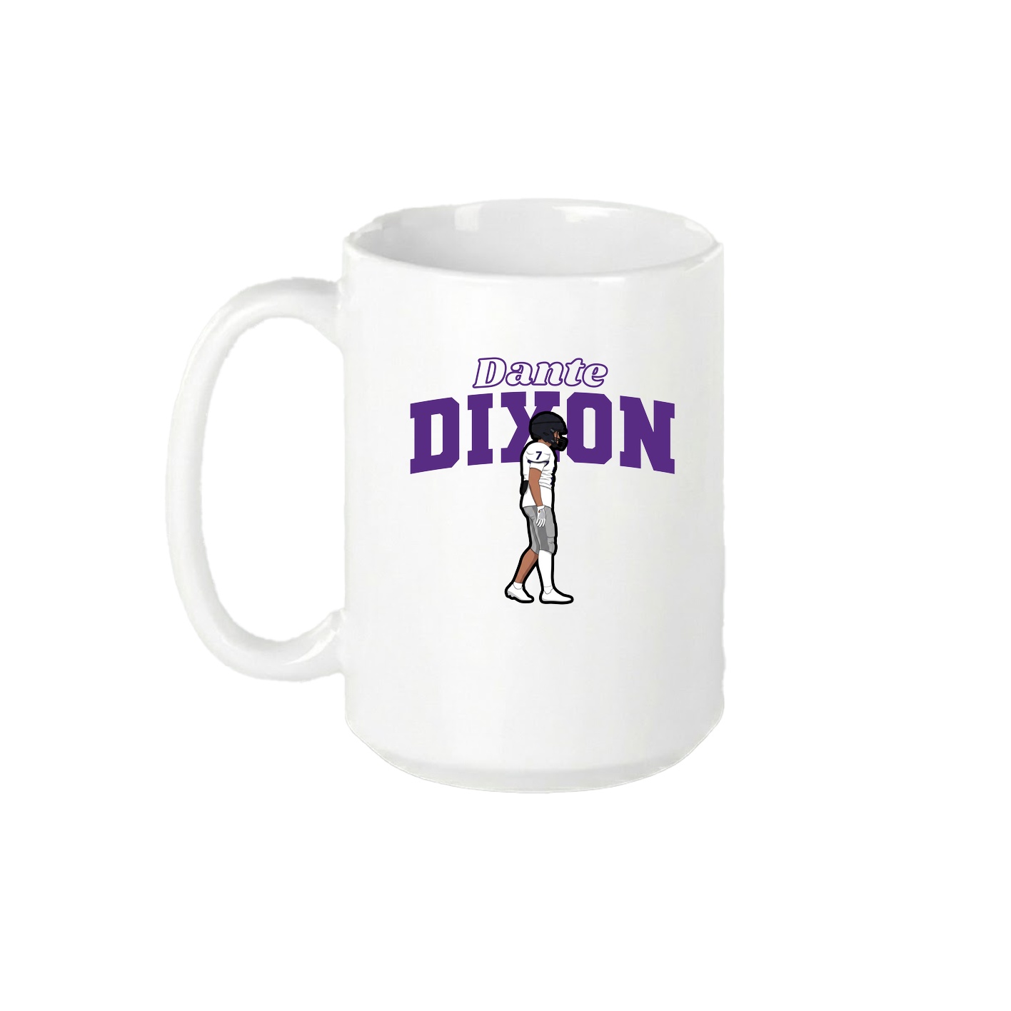 15oz Coffee Mug — Name Arch in White