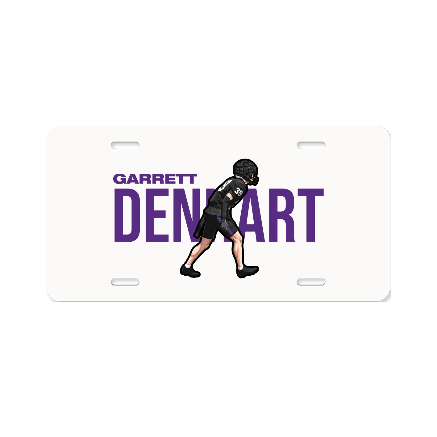 License Plate — Player Name in Classic