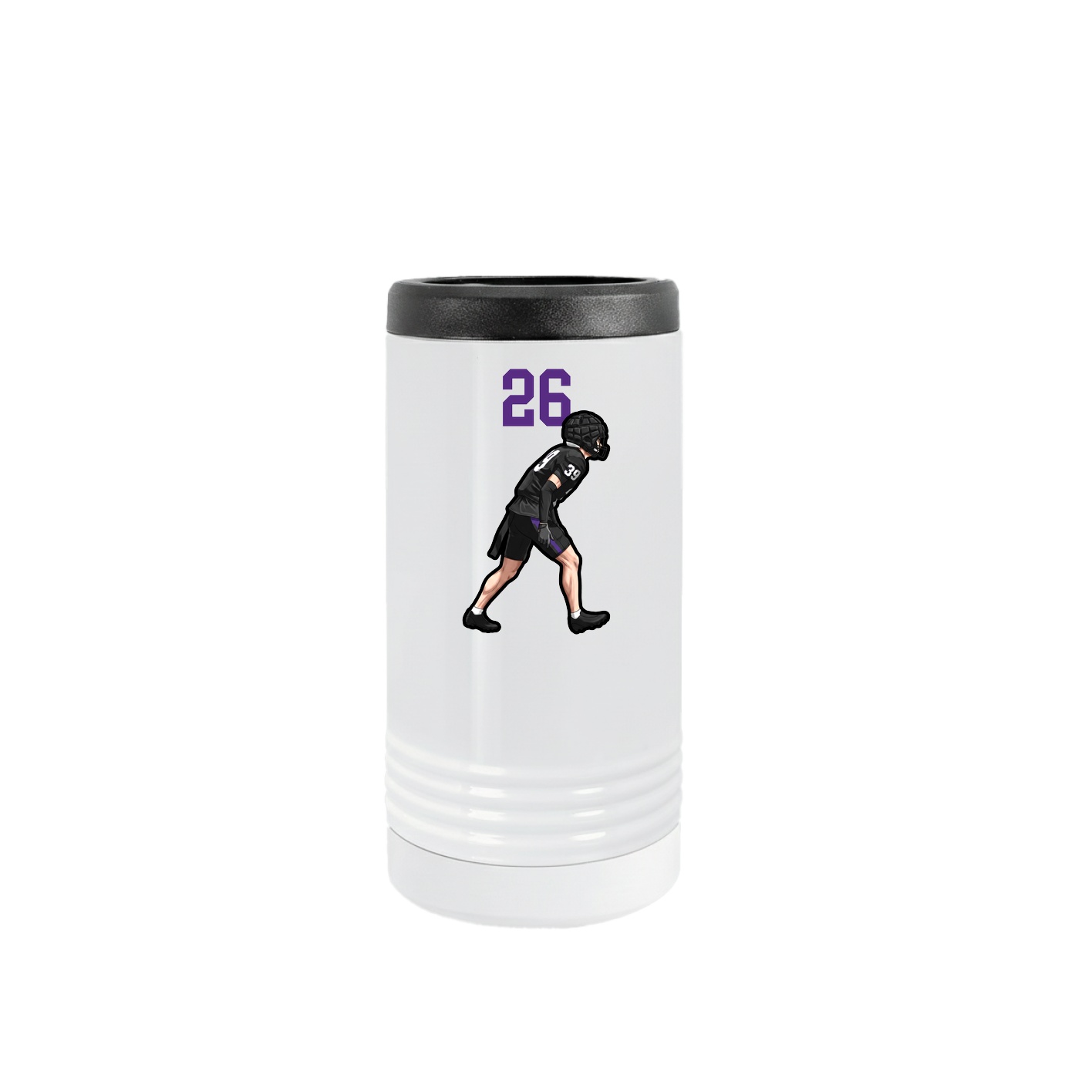 Slim Beverage Holder — Number Top in White