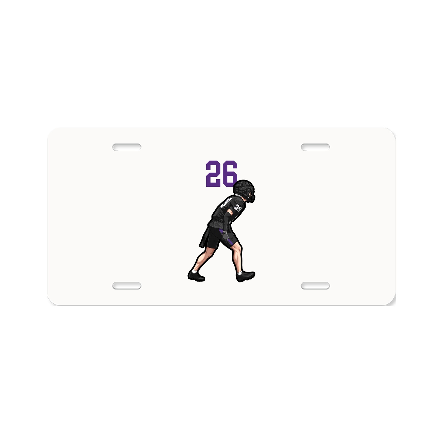 License Plate — Number Top in Classic
