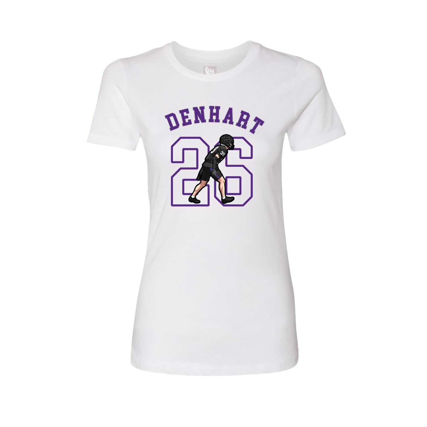 Fitted Women's Tee — Shirsey Arch in White