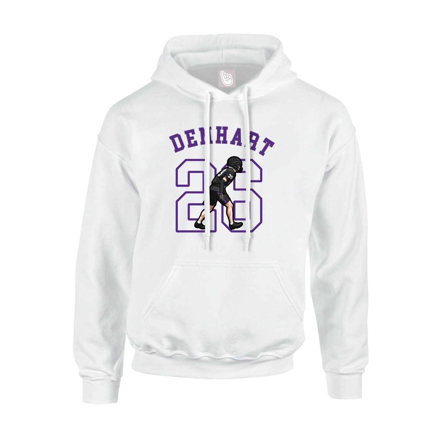 Youth Hoodie — Shirsey Arch in White