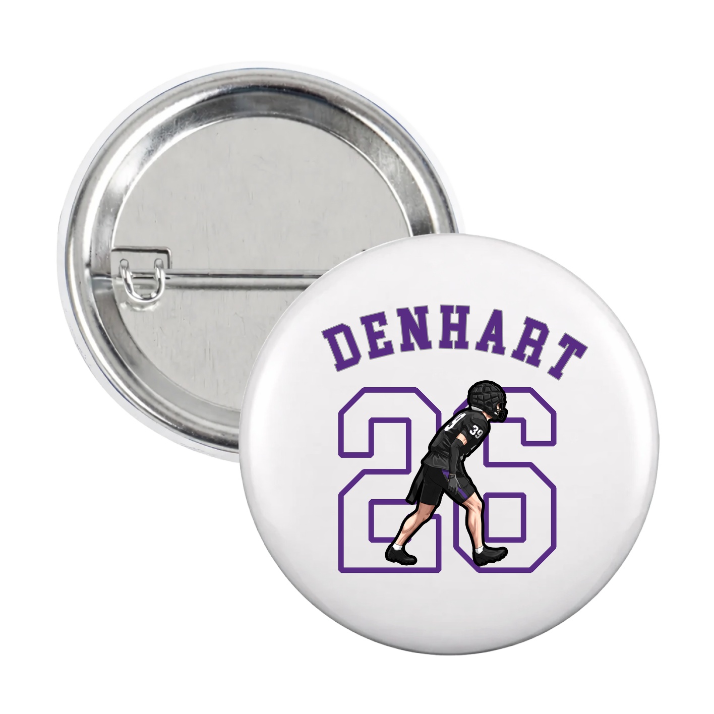 Game Day Button — Shirsey Arch in White