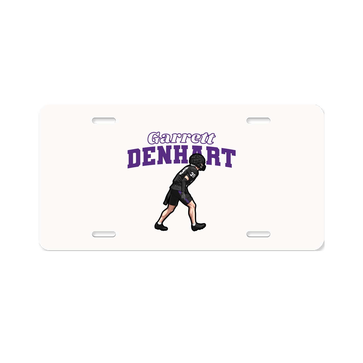 License Plate — Name Arch in Classic