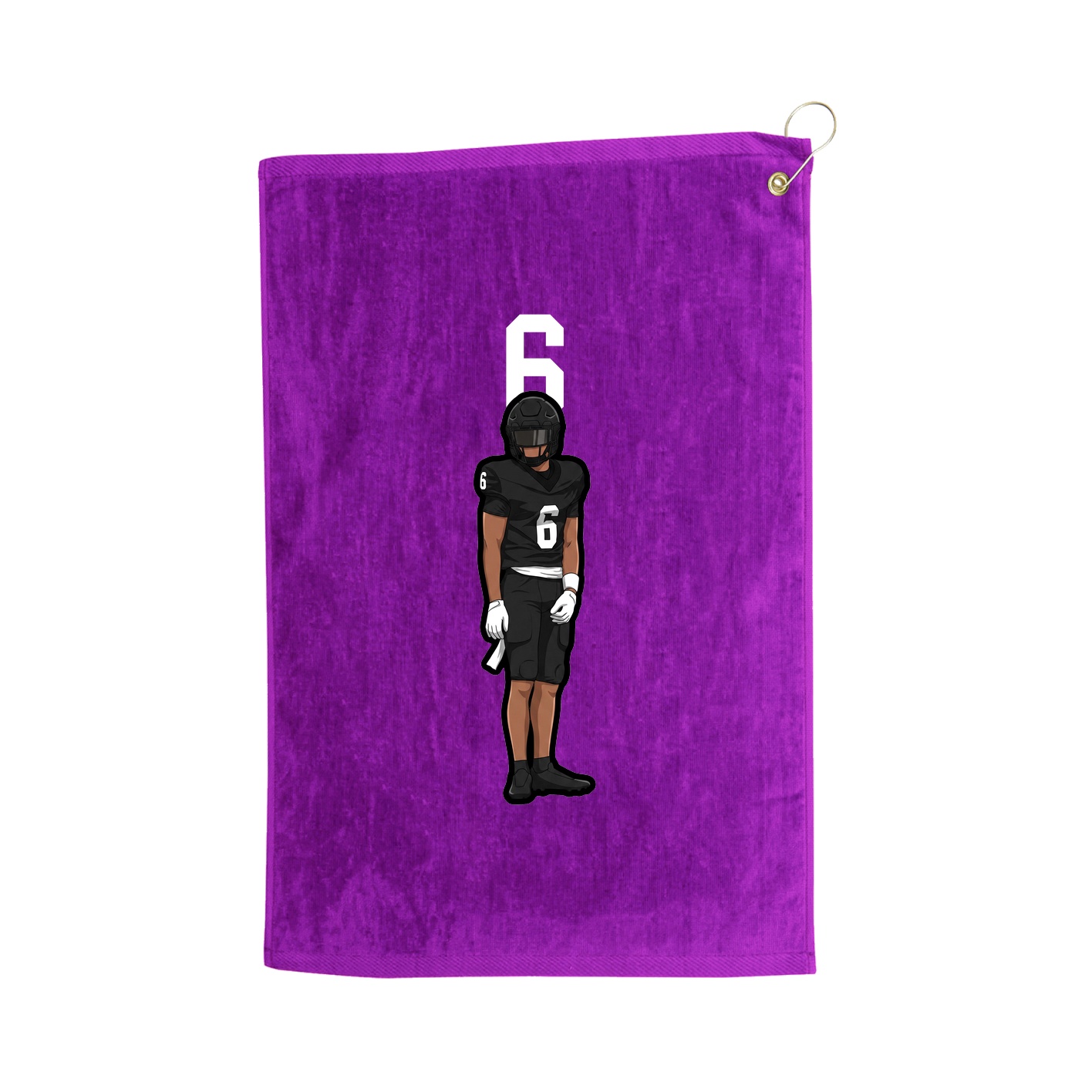 Golf Towel — Number Top in Purple